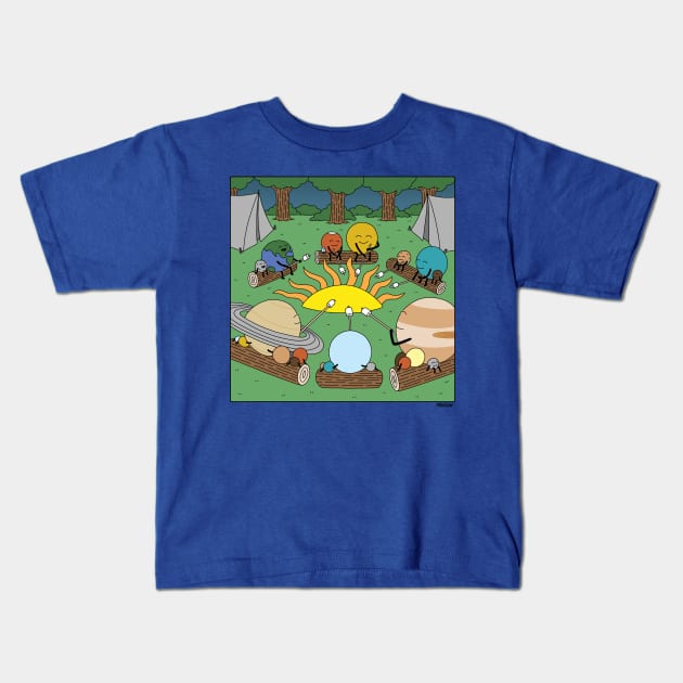 Planet Campfire Kids T-Shirt by Buni